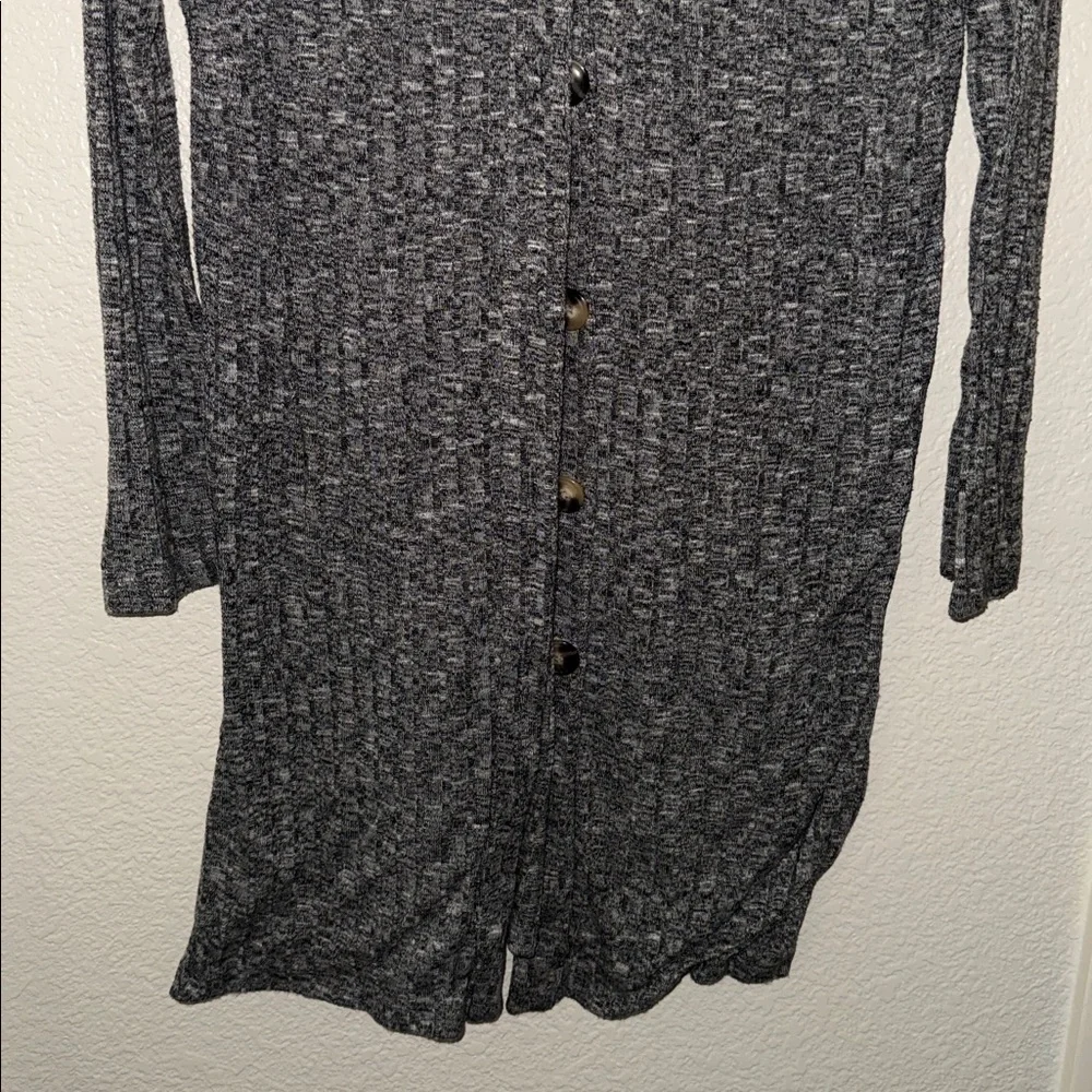Gray Button-Up Cardigan - Picture 2 of 2